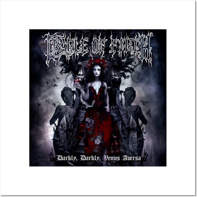 Cradle Of Filth Darkly Darkly Venus Aversa Album Cover Wall Art by Visionary Canvas